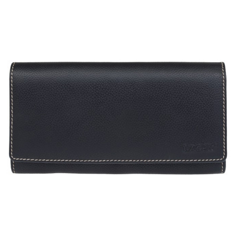 Dámska kožená peňaženka Lagen Jiřina - čierno-biela