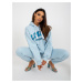Light blue and blue tracksuit by Larain