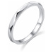 MOISS Minimalistický strieborný prsteň R00019 50 mm