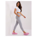 Grey women's sweatpants with tie