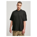 Oversized Mock Neck Tee Black