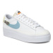 Nike Sneakersy Blazer Low Platform Se DJ6376 100 Biela