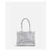 Kabelka Karl Lagerfeld K/Skuare Md Tote Grainy Silver