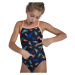 Speedo BOOM LOGO THINSTRAP MUSCLEBACK Dievčenské plavky, čierna, veľkosť