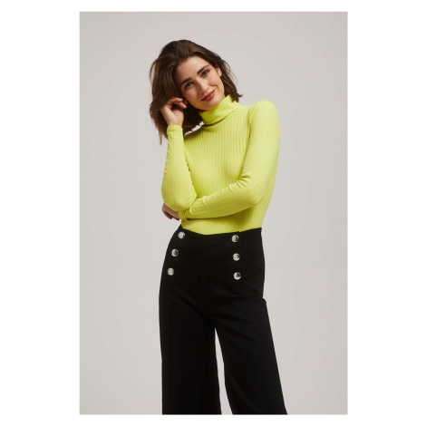 Ribbed turtleneck blouse Moodo