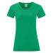 Iconic Women's Green Fruit of the Loom Women's T-shirt