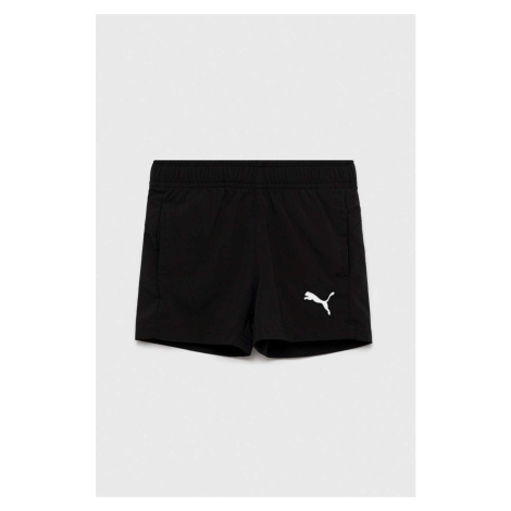 Detské krátke nohavice Puma ACTIVE Woven Shorts B čierna farba