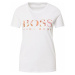 BOSS Orange Tričko 'C_Etiboss1'  biela / hnedá / ružová / béžová