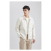 DEFACTO Regular Fit Polo Neck Shirt Jacket