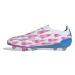 Pánske futbalové kopačky outdoorové ADIDAS Predator Elite M FG cloud white solar blue solar pink