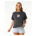 Rip Curl ICONS OF SURF RELAXED TEE Washed Black T-shirt