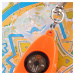 Multifunkčná píšťalka s kompasom 50 oranžová
