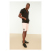 Trendyol Powder Men Regular Fit Ribbed Printed Shorts & Bermuda