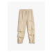 Koton Cargo Sweatpants with Layer Details Side Pockets with Tie Waist.