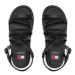 Tommy Jeans Sandále Tjw Strappy Wedge Sandal EN0EN02516 Čierna