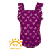 Dievčenské plavky COLOR KIDS Swimsuit w. frills-festival fuchsia