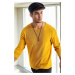 60226 Dewberry Knitwear Menswear Sweater-MUSTARD