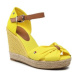 Tommy Hilfiger Espadrilky Basic Open Toe High Wedge FW0FW04784 Žltá