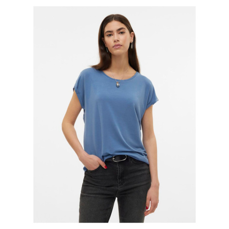 Modré dámske basic tričko Vero Moda Ava