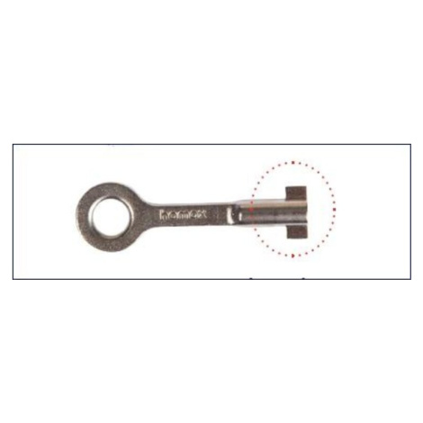 HAMAX Key - náhradný kľúč k bežnému typu uzam. zámku