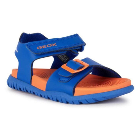 Geox J SANDAL FUSBETTO B. A Juniorské chlapčenské sandále, modrá, veľkosť