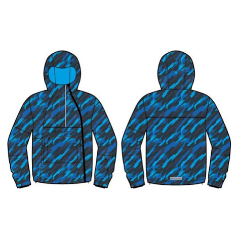 Kids ski jacket with membrane ALPINE PRO GHADO electric blue lemonade PA variant