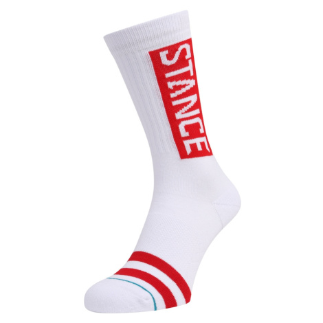 Stance Športové ponožky  červená / biela