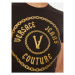 Versace Jeans Couture Tričko 77HAHT02 CJ03T Čierna Slim Fit