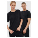 Bavlnené tričko Arkk Copenhagen čierna farba, jednofarebný