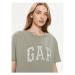 Gap Tričko 875093-00 Zelená Relaxed Fit