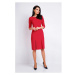Elegantné dámske šaty červenej farby