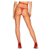 Dámske punčochy Obsessive červené (S812 stockings)