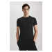 DEFACTO Premium Slim Fit Crew Neck Modal Top