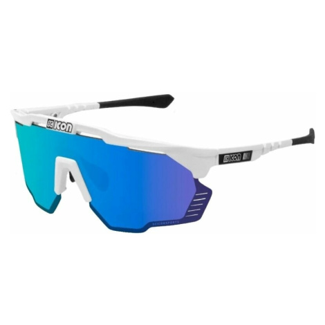 SCICON Aeroshade Kunken White Gloss/SCNPP Multimirror Blue/Clear Cyklistické okuliare