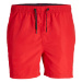 Jack&Jones Plavecké šortky 12225961 Červená Regular Fit