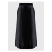 Simple Plisovaná sukňa SDD001 Čierna Regular Fit