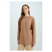 DEFACTO Regular Fit Crew Neck Basic Plain Long Sleeve T-Shirt Tunic