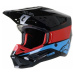 Alpinestars S-M5 Bond Helmet Black/Red/Cyan Glossy Prilba