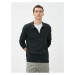 Koton Polo Neck Sweater Zippered, Slim Fit Long Sleeve