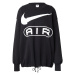 Nike Sportswear Mikina 'Air'  čierna / biela