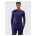 Men's Plain 4F Long Sleeves T-Shirt - Navy Blue