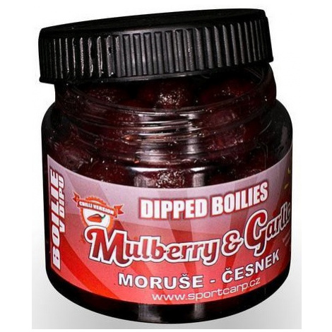 Sportcarp boilies v dipe dipped boilies 200 ml 18 mm-mulberry garlic