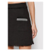 Sisley Mini sukňa 49OSL0005 Čierna Regular Fit