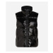 Vesta Karl Lagerfeld Branded Zip Padded Vest Black