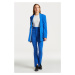 SAKO GANT WIDE SHOULDER FITTED BLAZER LAPIS BLUE