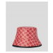 Klobúk Karl Lagerfeld K/Monogram Bucket Hat Červená
