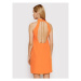 Rinascimento Koktejlové šaty CFC0107726003 Oranžová Regular Fit
