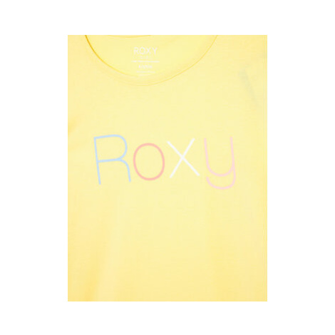 Roxy Tričko Short Sleeve ERGZT03845 Žltá Regular Fit