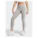 Adidas Legíny Essentials 3-Stripes High-Waisted Single Jersey Leggings IC7152 Sivá