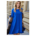 Dámské šaty na denní nošení ve model 15042525 střihu středně dlouhé modré modrá - Makadamia